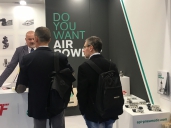 Visitors at our booth in IVS 2019