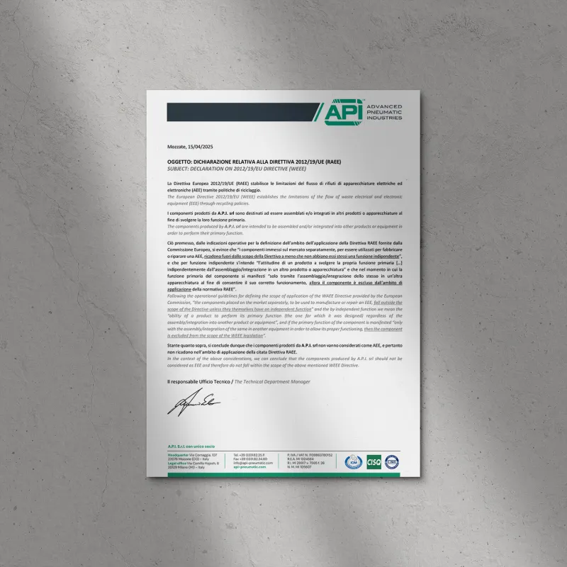 RAEE DECLARATION